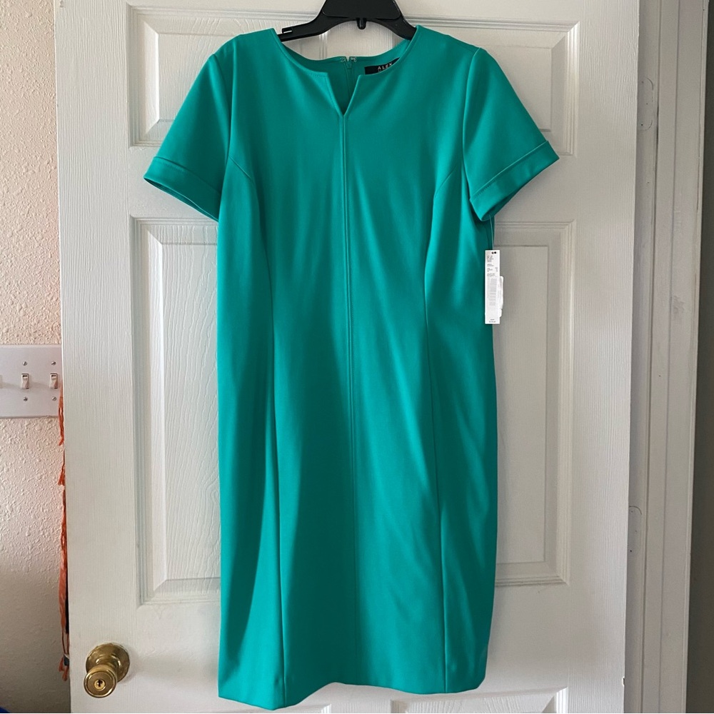 Alex Marie Turquoise Midi Dress